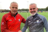 McManus (left) pictured with Womens Director of Football, Stephen Rooth