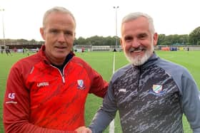 McManus (left) pictured with Womens Director of Football, Stephen Rooth