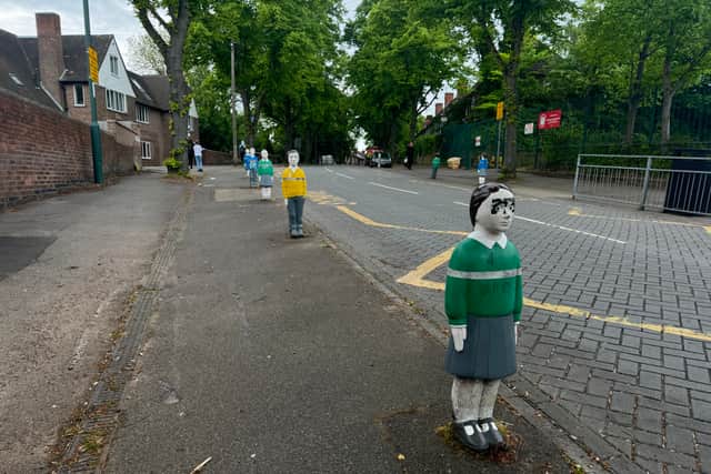Some people think the bollards look creepy