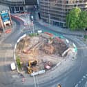 The remnants of a 19th century brewing cellar have been discovered during excavations at the Maid Marian Way roundabout